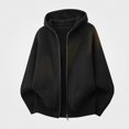 thumbnail image 1 of Babcutegg Mens Zip Up Hooded Knit Cardigan Sweater Loose Fit Long Sleeve Thermal Casual Sweaters for Winter Size 2XL, 1 of 5