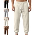 thumbnail image 1 of Babcutegg Plus Size Tapered Sweatpants for Men Elastic Waist Loose Fit with Pockets Casual Athletic Pants Gray Size M, 1 of 9