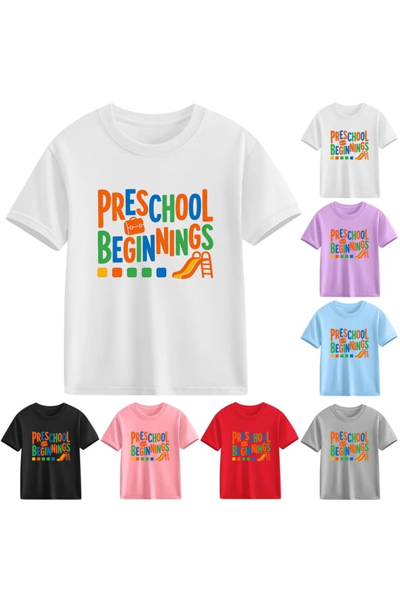 School Uniform for Kid Girls Causal Fashion Campus Style Back to School Wear Graphic Pattern Comfortable Girls Summer Clothes Red Size 4