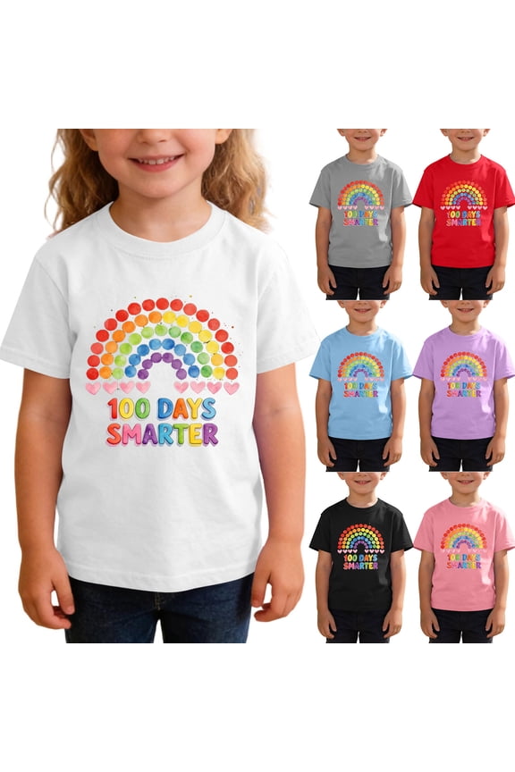 School Uniform for Kid Girls Comfortable Pullover Short Sleeve Campus Style Back to School Wear Girls Summer Clothes Red Size 3