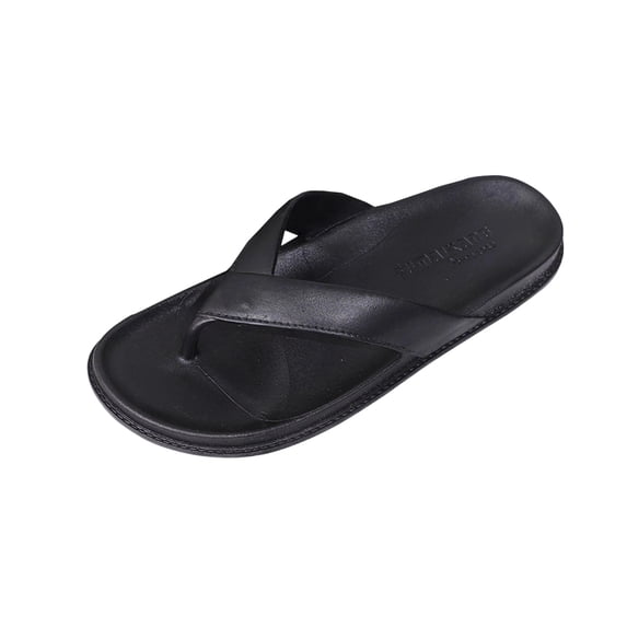 Babcutegg Slippers for Women Round Head Soild Color Non-Slip Casual Fashion Open Toe Womens Summer Shoes Black Size 41