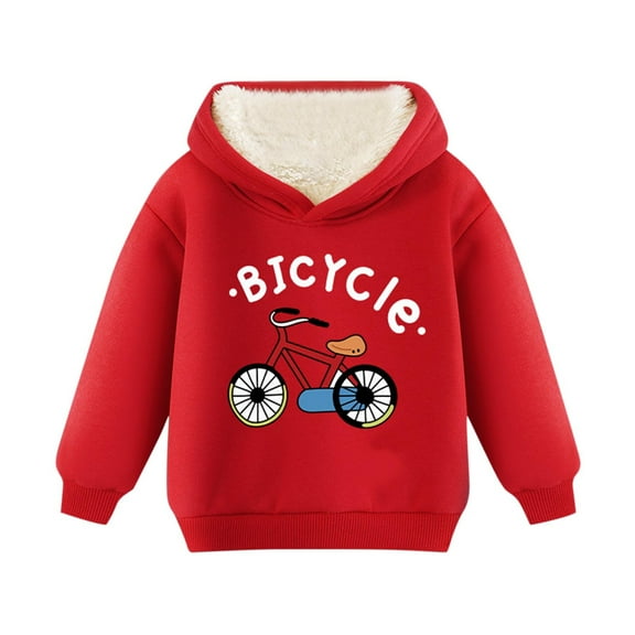 Babcutegg Sweatshirts for Kid Girls Casual Fashion Hoodies Warm Girls Fall and Winter Clothes Red Size 6