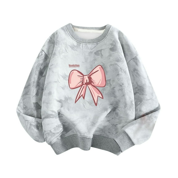 Babcutegg Sweatshirts for Kid Girls Pullover Casual Fashion Regular Fit Girls Fall and Winter Outfit Gray Size 8