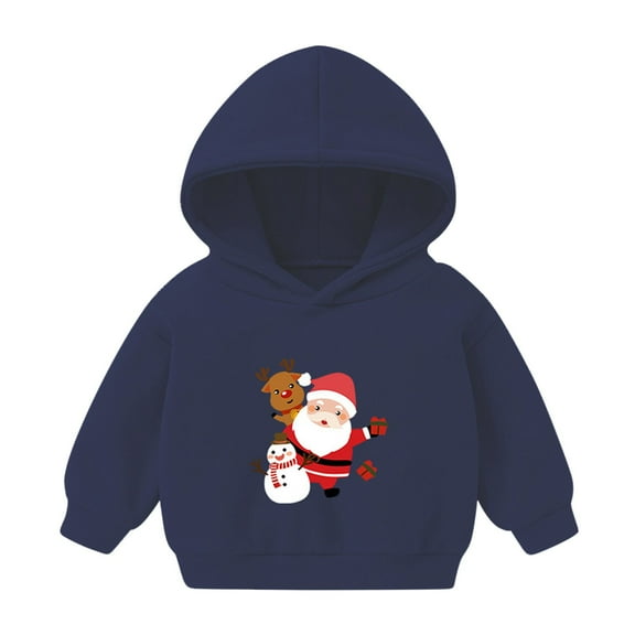 Babcutegg Sweatshirts for Kid Girls Pullover Hoodies Warm Girls Fall and Winter Clothes Dark Blue Size 3