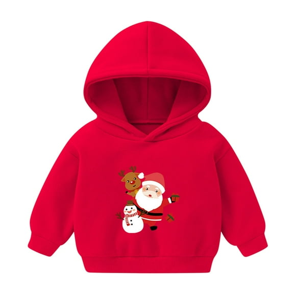 Babcutegg Sweatshirts for Kid Girls Pullover Hoodies Warm Girls Fall and Winter Clothes Red Size 5