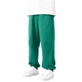 thumbnail image 1 of Babcutegg Toddler Boys Pants Soild Color Straight Leg Side Pockets Clothes for Toddler Boys Green, 1 of 4