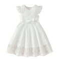 thumbnail image 1 of Babcutegg Toddler Girls' Dresses, Crew Neck Sleeveless Soild Color Dresses for Girls White 3T, 1 of 8