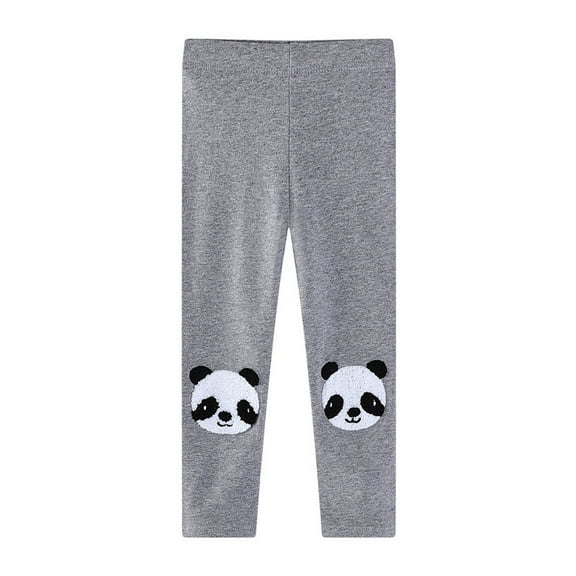 Babcutegg Toddler Girls' Leggings High Waist Comfortable Tight Outwear for Girls Gray