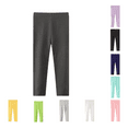 thumbnail image 1 of Babcutegg Kid Girls Leggings Ankle Length School Leggings Skin Friendly Stretchy High Waist Yoga Pants for Girls Brown Size 6-7, 1 of 8