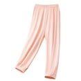 thumbnail image 1 of Babcutegg Toddler Girls Long Pants Elastic Waist Relaxed Fit Side Pockets Girls Outwear Pink, 1 of 2