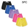 thumbnail image 1 of Babcutegg Toddler Girls Shorts, Summer Wear Soild Color Athletic Waist Multicolor 4 T, 1 of 9