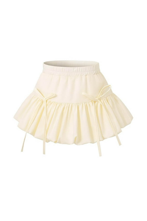 Toddler Girls Uniform Skirts A Line Back to School Essentials Soild Color School Uniform for Girls Beige