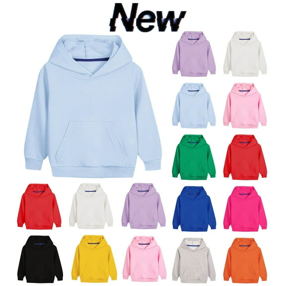 Babcutegg Toddler Sweatshirts Long Sleeve Hooded Polyester&Spandex Shirts for Toddler Black 3 T