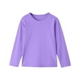 thumbnail image 1 of Babcutegg Tops for Toddler Boys Long Sleeve Round Neck Soild Color Tops for Toddler Boys Purple 10 T, 1 of 5