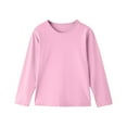 thumbnail image 1 of Babcutegg Tops for Toddler Boys Long Sleeve Soild Color Round Neck Tops for Toddler Boys Pink 10 T, 1 of 5