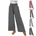 thumbnail image 1 of Babcutegg Women's Pants High Waist Wide Leg Elastic Waist Clothes for Women Gray XL, 1 of 5