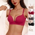 thumbnail image 1 of Babcutegg Women' s Seamless Wireless Bra Lightweight Push-Up Design with Removable Pads, Breathable Fabric, Adjustable Straps, and Smooth Everyday Support Size M, 1 of 8