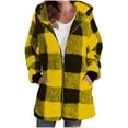thumbnail image 1 of Babcutegg Womens Jackets Regular Fit Hooded Long Sleeve Fall and Winter Coats for Women Yellow Size S, 1 of 6