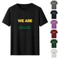 thumbnail image 1 of Babcutegg Womens Letter Printed Top Loose Fit Soccer Cup 2026 T-Shirt Ladies Football Fans Tee Red Size XL, 1 of 5