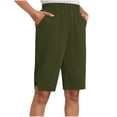 thumbnail image 1 of Babcutegg Womens Linen Pants Comfortable Side Pockets Soild Color with Drawstring Elastic Waist Summer Clothes for Women Army Green Size S, 1 of 9