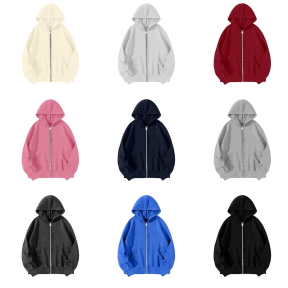 Babcutegg Womens Sweatshirts Lightweight Side Pockets Full Zipper Long Sleeve Hoodies Fall and Winter Clothes for Women Dark Gray Size S