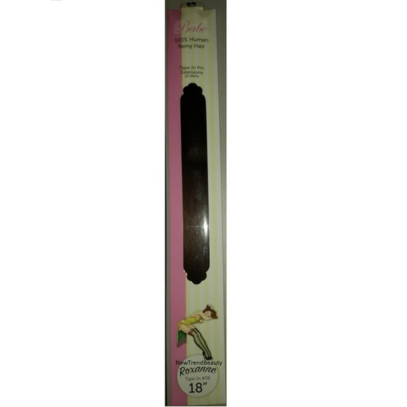 Babe 18" 100% Human Remy Hair Tape-In Pro Extensions 10 Wefts #5B Roxanne
