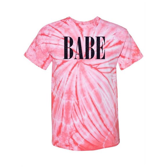 Babe Quote Tie-Dye Cyclone Women -Smartprints Designs, Female Medium