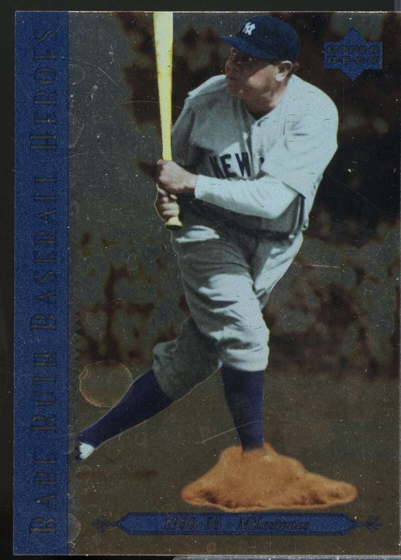 Babe Ruth/1930-35 Milestones Card 1995 Upper Deck Ruth Heroes #80 ...