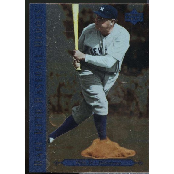 Babe Ruth/1930-35 Milestones Card 1995 Upper Deck Ruth Heroes #80