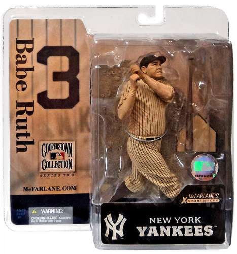 Babe Ruth Action Figure Vintage Sepia Uniform MLB Walmart