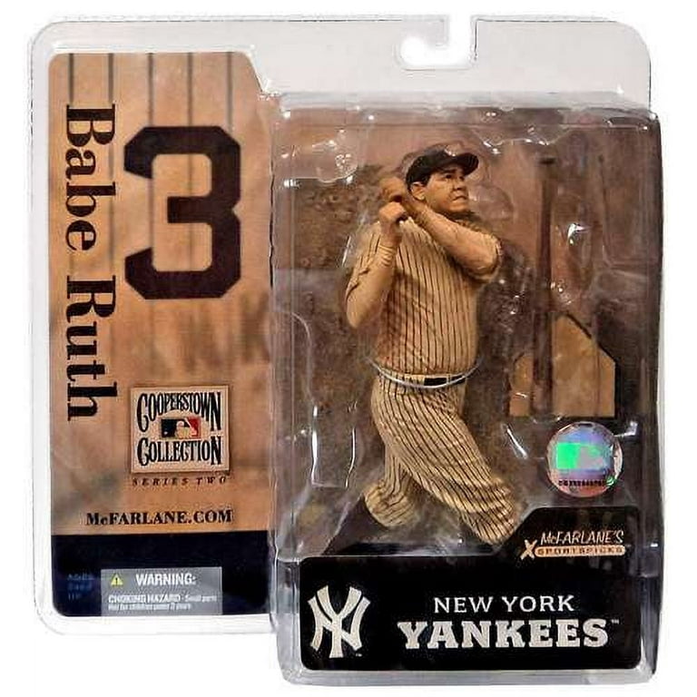 Babe Ruth Action Figure Vintage Sepia Uniform MLB