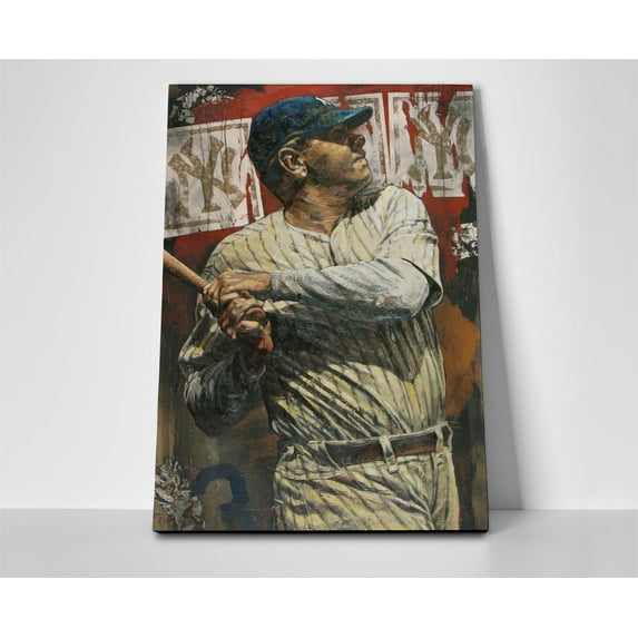 Babe Ruth Baseball Poster or Wrapped Canvas