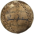 thumbnail image 1 of Babe Ruth Lou Gehrig  Honus Wagner Signed 1920's Baseball PSA DNA COA, 1 of 8