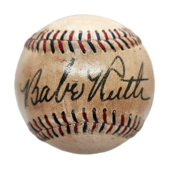 Babe Ruth Replica Autographed 1930 Style Baseball. Officially Licensed