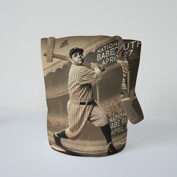 Babe Ruth spaghetti strap bucket bag,grab this bucket and golight, roomy, and effortlessly chic.