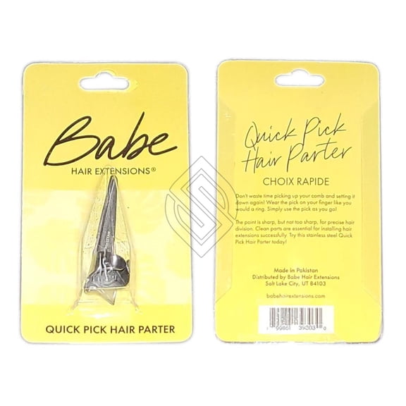 Babe Stainless Steel Quick Pick Hair Parter Regular S/M
