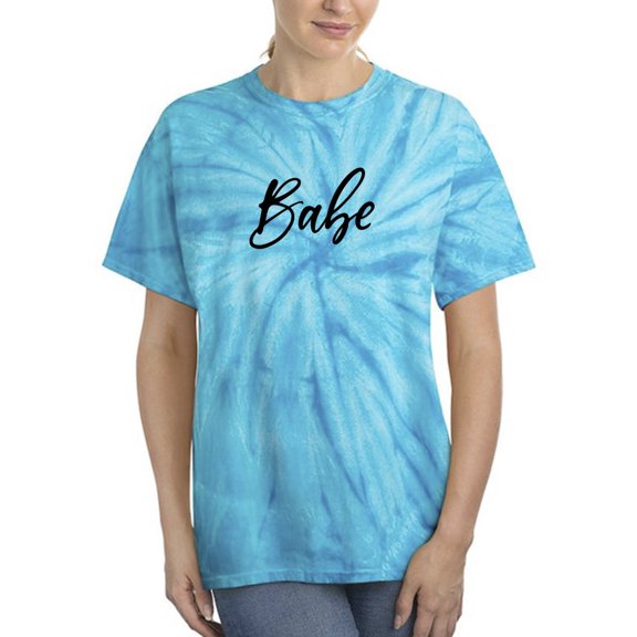 Babe Text Tie-Dye Cyclone Women -Smartprints Designs, Female Large