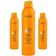 Babe Transparent Sunscreen Wet Skin Spf 50 Sun Spray 200 ml -3 Pack