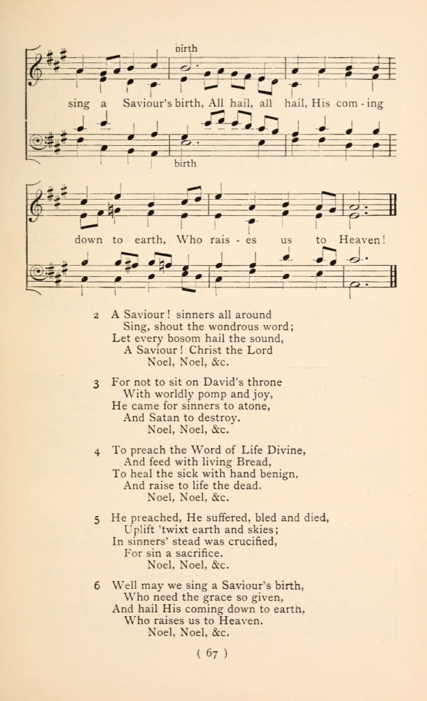 Babe of Bethlehem 2 Christmas Carols New & Old 1850 Canvas Art - (18 x 24)