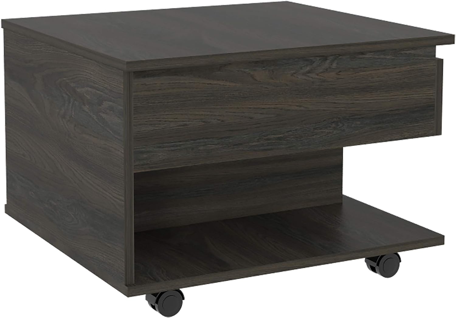Babel 22-inch Wide Lift Top Coffee Table with Caster Wheels and 1 Shelf