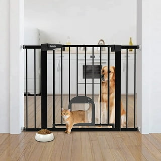 Pet gate with 2024 cat door walmart