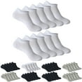 thumbnail image 1 of Baberdicy 10 Pairs Men's Ankle Socks, Bulk Pack Low Cut Athletic Socks, Breathable Quick-Dry Lightweight Sport Socks, Casual Thin Comfort Socks,Silver S, 1 of 3