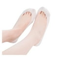 thumbnail image 1 of Baberdicy B001 Full-Silicone Grip Socks - No-Slip Invisible Liners, Seamless Toe Tab, White One Size, 1 of 2