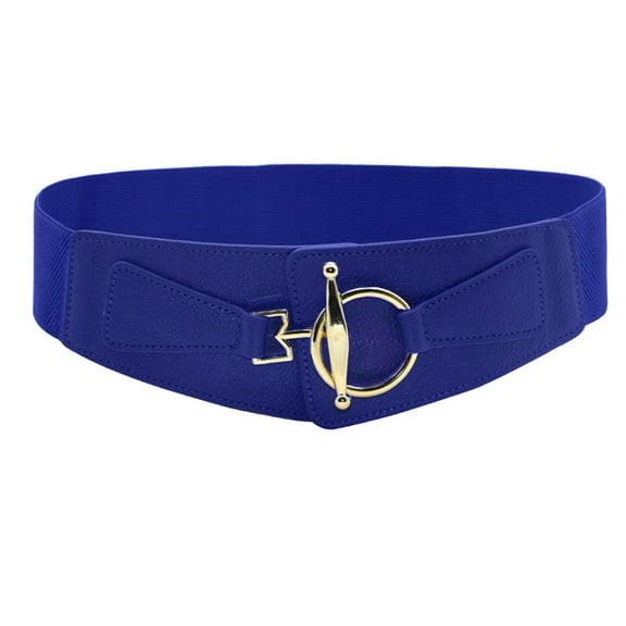Belts for Women, Baberdicy Band Women's Elastic Stretch Wide Belt Fashion Waist Waistband Buckle Wild Dress Belt Belt