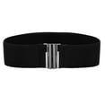 thumbnail image 1 of Baberdicy Belts for Women Buckle Stretch Dress Belt Lady Elastic Waist Wide Belts Women Wide Fashion Belt Black, 1 of 2