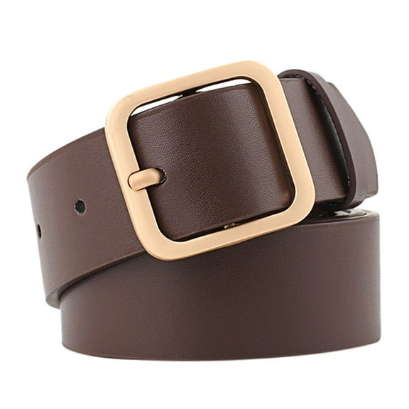 Baberdicy Belts for Women Ladies Decorative Belt Trend Wild Fashion Belt Buckle Belt Coffee