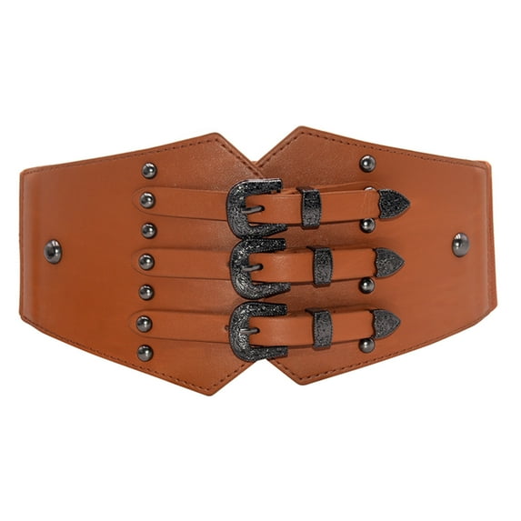 Baberdicy Belts for Women Ladies Fashion Versatile Belt Elastic Girdle Simple Dress Belt Belt