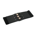 thumbnail image 1 of Baberdicy Belts for Women, Women Corset Belt Wide Leather Waist Belt for Daily Punk Dresses Chest Elastic Waistband Belt Black, 1 of 5