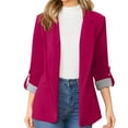 thumbnail image 1 of Baberdicy Blazers for Women Women's Solid Colour Lapel Pocket Suit Jacket, 1 of 8