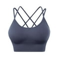thumbnail image 1 of Baberdicy Bra Womens Back Sport Bras Padded Strappy Cropped Bras for Yoga Workout Fitness Low Impact Bras Underwear Women, 1 of 5